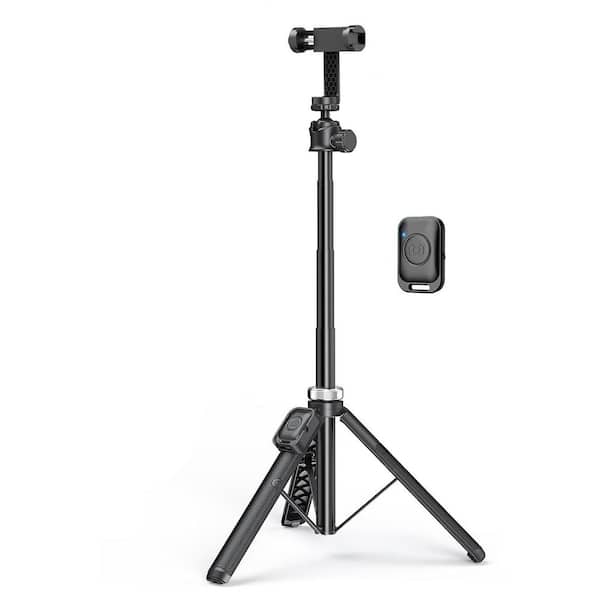 62 Extendable Tripod for iPhone and Selfie Stick with 360° Ball Head and Remote for Video Recording