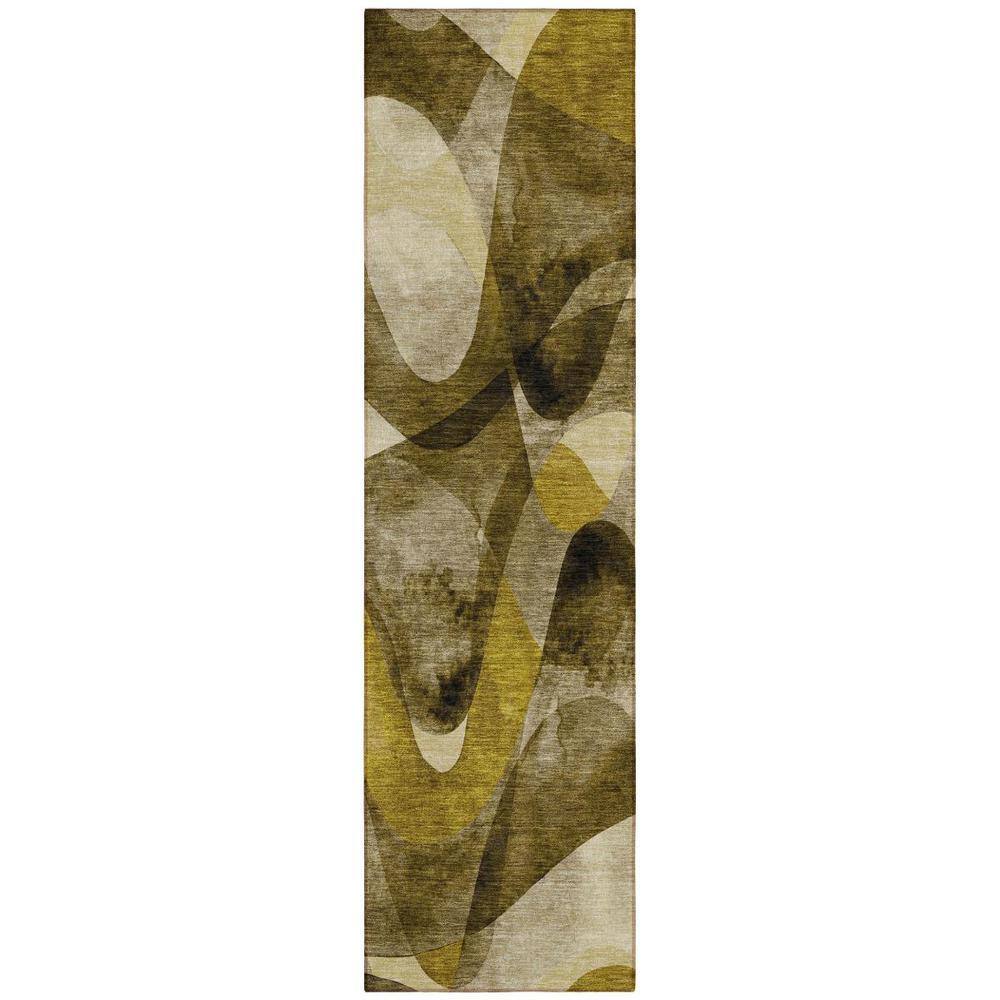 Coffee 2 ft. x 8 ft. Woven Abstract Polyester Runner Indoor/Outdoor Area Rug price history on PriceWatchPro
