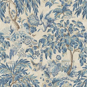 Forest and the Trees Delft Scenic Vinyl Peel and Stick Wallpaper Roll (Covers 30.75 sq. ft.)