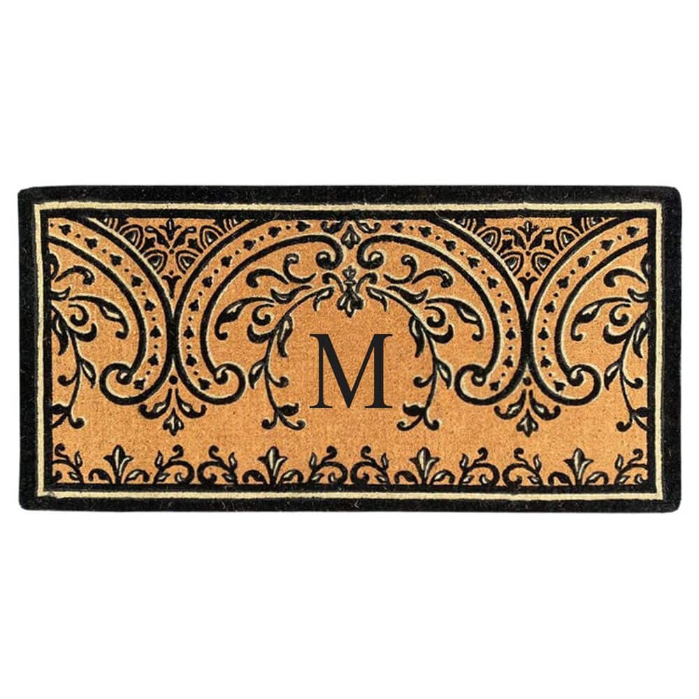 Heavy Duty Coir Easton 36 in. x 72 in. Monogrammed M Door Mat price history on PriceWatchPro
