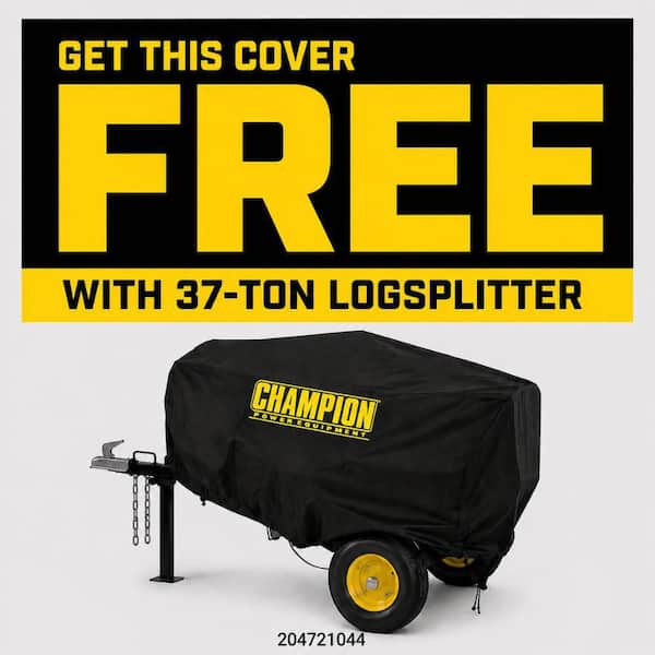 37 Ton 338cc Full Beam Vertical/Horizontal Op and Auto Return Gas Wood Log Splitter with Oil Funnel and Hydraulic Oil