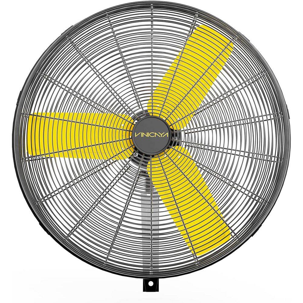 30 in. 3 Fan Speeds Oscillating Black Indoor Wall Mount Fan with Adjustable Tilt for Warehouse/Workshop/Garage. price history on PriceWatchPro