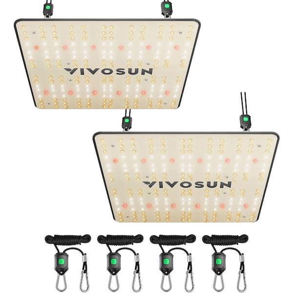 100-Watt LED Grow Light with Full Spectrum Diodes, Bright White (2-Pack)