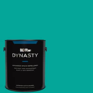 1 gal. Home Decorators Collection #HDC-MD-22 Tropical Sea Satin Enamel Interior Stain-Blocking Paint and Primer