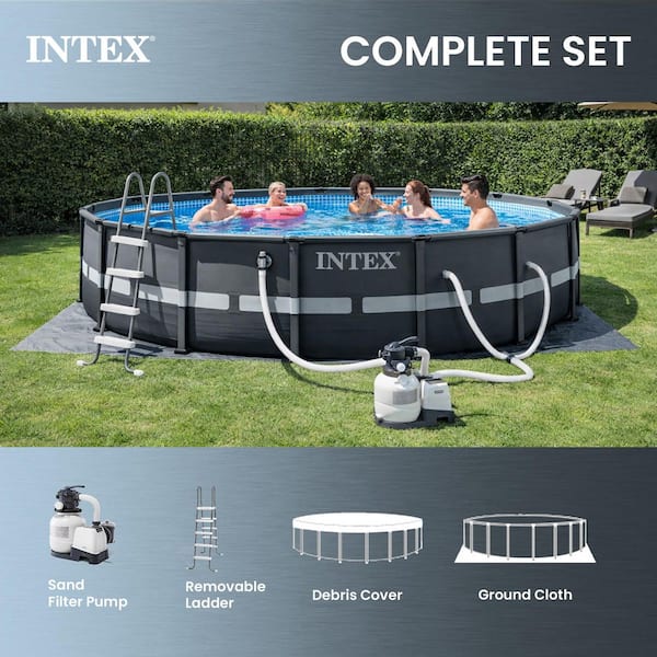 Intex Ultra XTR Frame 16 ft. x 48 in. Round Above Ground Pool and