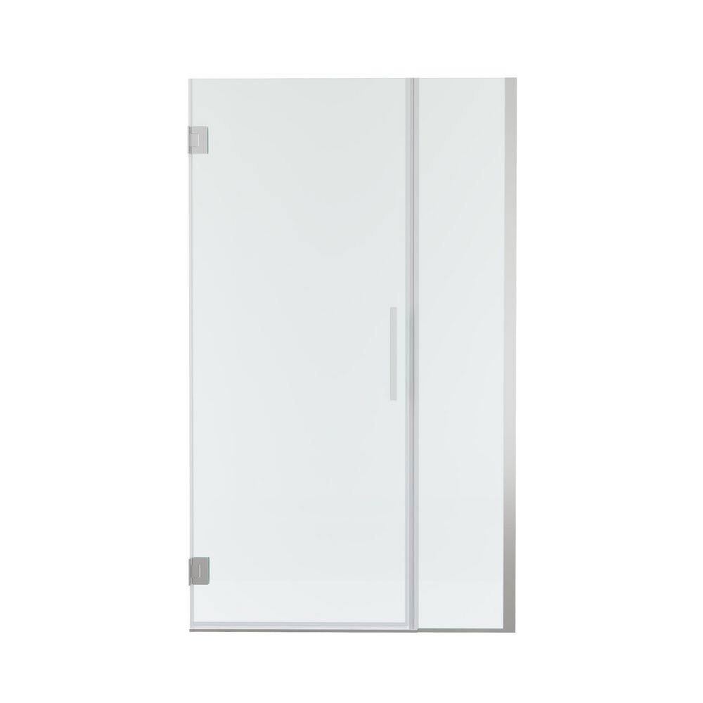 Unifit 42-43 in. W x 72 in. H Hinged Frameless Shower Door in Chrome with 3/8 in. SGCC Clear Tempered Glass price history on PriceWatchPro