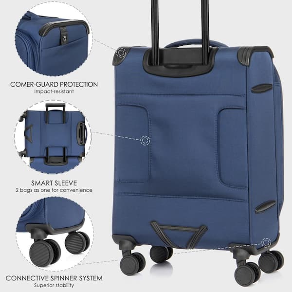 VERAGE Freeland Large Luggage with X-Large Spinner Wheels, Expandable  Hardside Travel Luggage, Rolling Suitcase TSA Approved (29-Inch, Black) -  Walmart.com