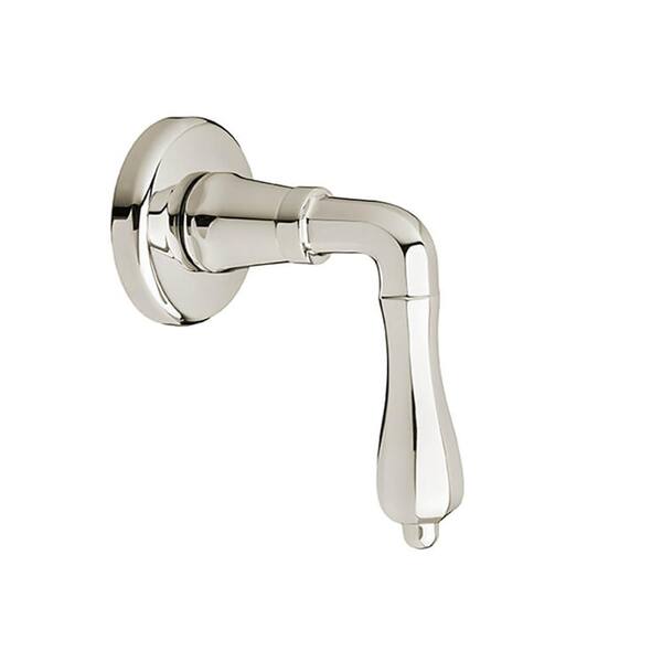DXV Ashbee Lever 1-Handle Wall Mount 1/2 in. or 3/4 in. Valve Trim Kit in Platinum Nickel (Valve not Included)