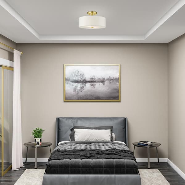 zhllmq Semi Flush Mount Ceiling Light, 5-Light Close to Ceiling Light  Fixtures Black Gold Crystal Modern Light Fixture for Kitchen Entryway  Bedroom 