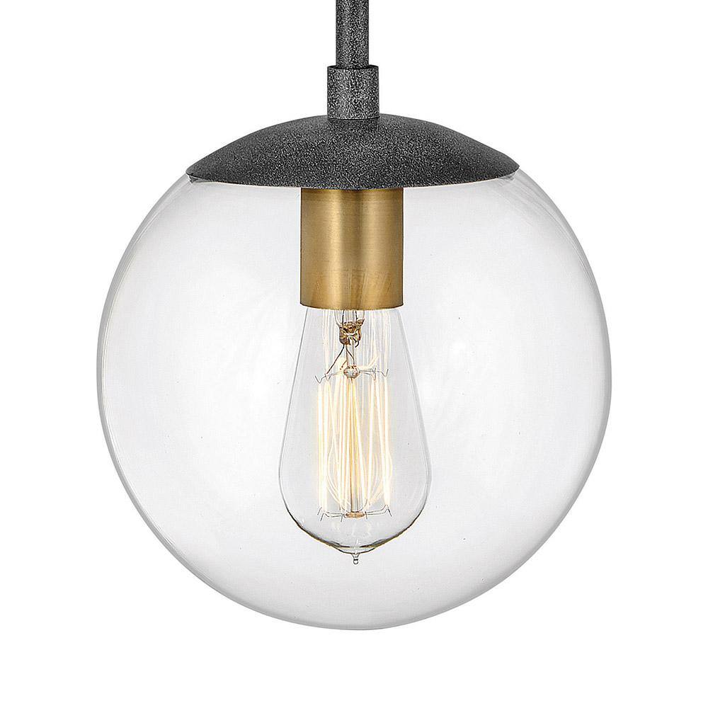 Warby Dimmable Black Steel Sconce with Aged Zinc Finish