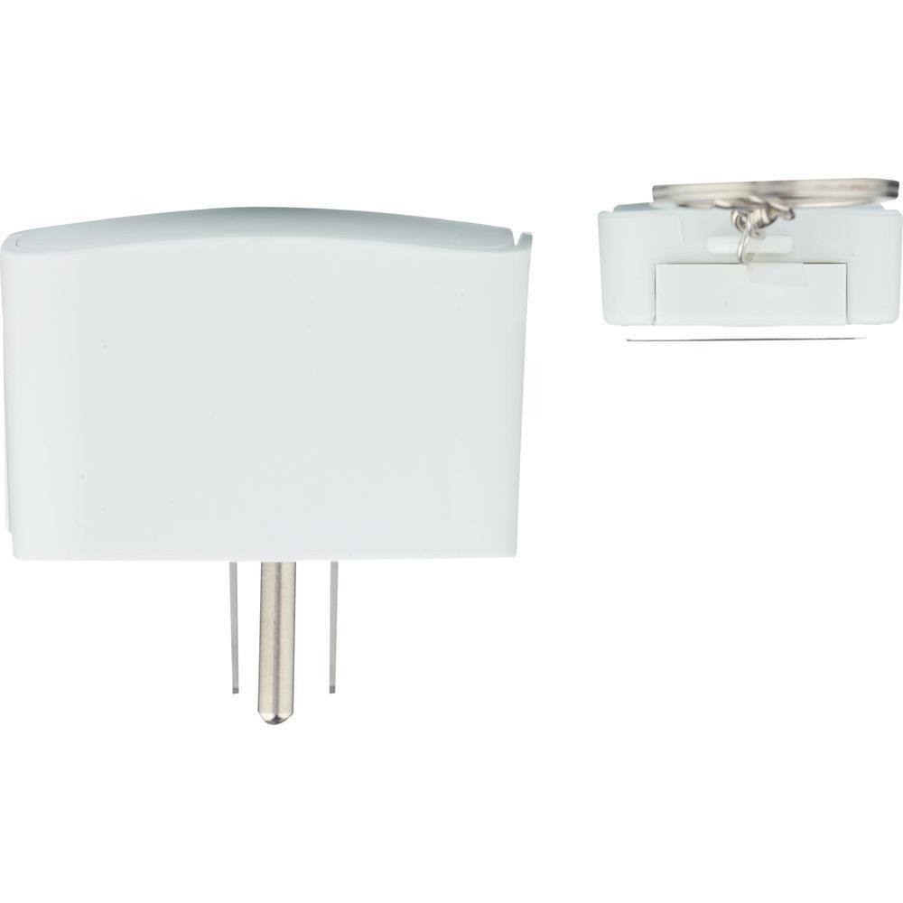 White Indoor Wireless Remote Control System with Grounded Outlets, 3-Pack