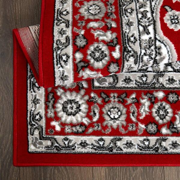 Persian Oriental Design Red Non-Skid Area Rugs – Joanna Home