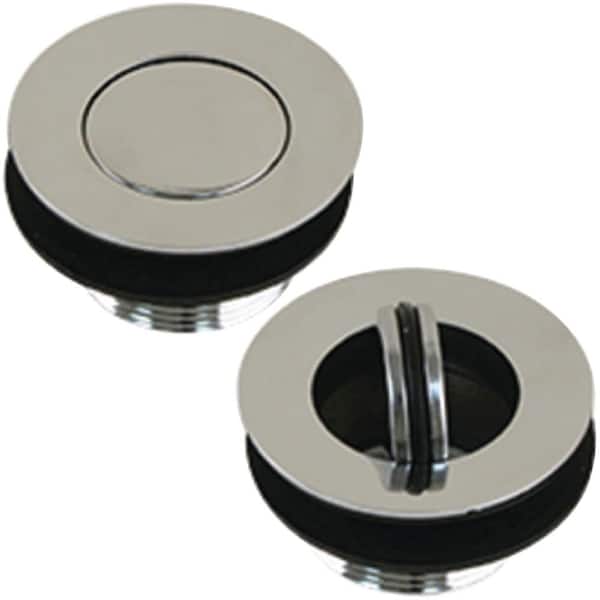 SCANDVIK Sink Drain with Flip Stopper (NPS Thread) in Chrome Plated Brass