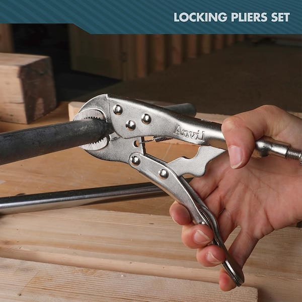 Anvil 2-Piece Locking Pliers 91609 - The Home Depot