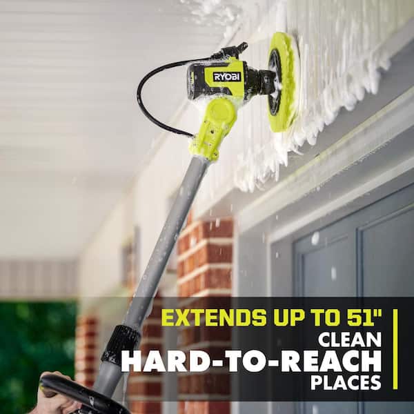 RYOBI - ONE+ 18V Cordless Soap Dispensing Scrubber Kit with 2.0 Ah Battery and Charger