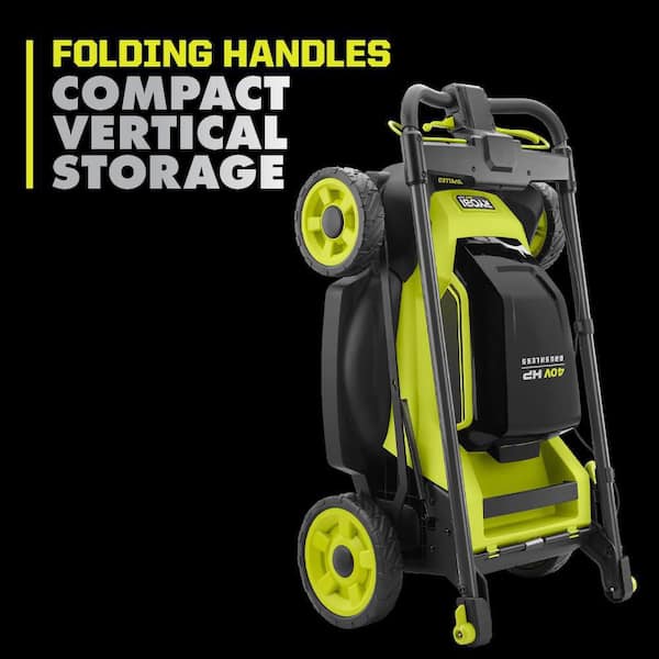 RYOBI - 40V HP Brushless 20 in. Cordless Electric Battery Walk Behind Self-Propelled Lawn Mower with 6.0 Ah Battery and Charger