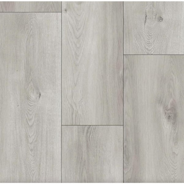Deco Products White Grey Vinyl Plank Sample