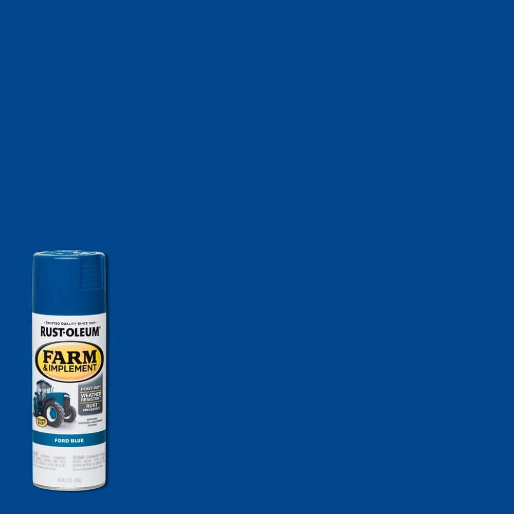 Rust-Oleum 12 oz. Farm & Implement Ford Blue Gloss Enamel Spray Paint ...