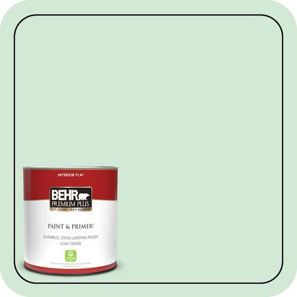 BEHR PREMIUM PLUS 1 qt. #460C-3 Venetian Pearl Flat Low Odor Interior Paint & Primer