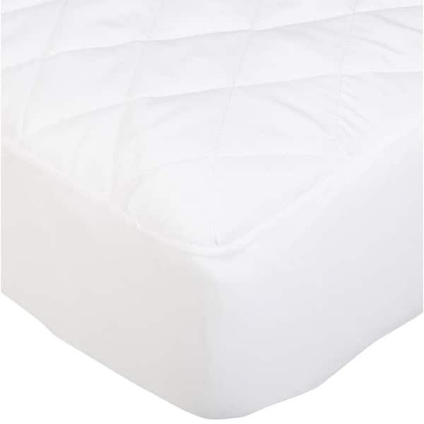 Quilted Fitted Mattress Pad Non-Skid Waterproof Fitted Sheet Mattress  Protector with Highly Absorbent Fill Layer Cotton Blend Cover Surface