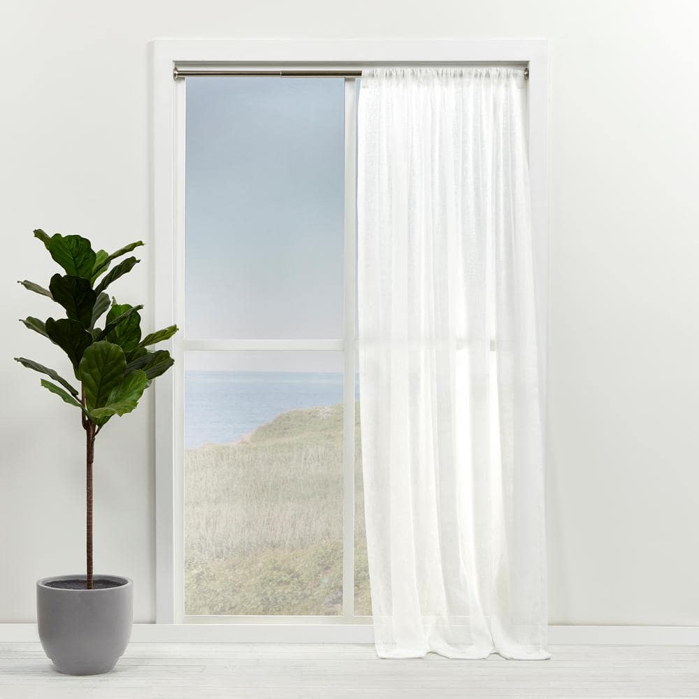 Exclusive Home Adjustable Tension Rod, Brushed Nickel, 48"-84"