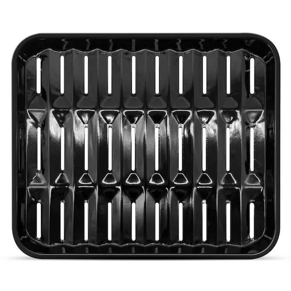 Single Stainless Steel Nonstick Air Circulation Crisper Plate Grill Pan Replacement Tray for Oven Dishwasher Safe