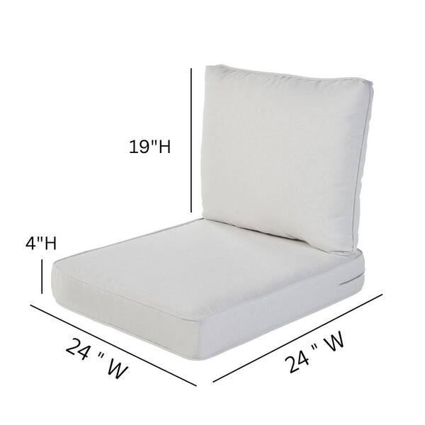 Hampton Bay 20.5 in. x 19.5 in. Chili Outdoor Trapezoid Seat Cushion (2-Pack)