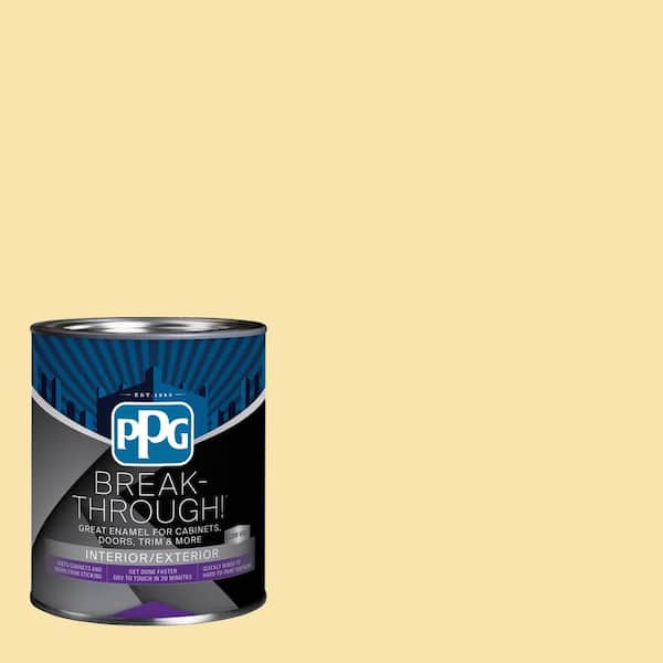 1 qt. PPG12-01 Corn Silk Semi-Gloss Door, Trim & Cabinet Paint