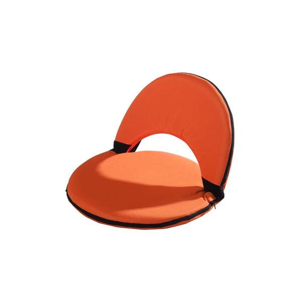 Sunjoy Adjustable Orange Outdoor Lounge Chair Cushion