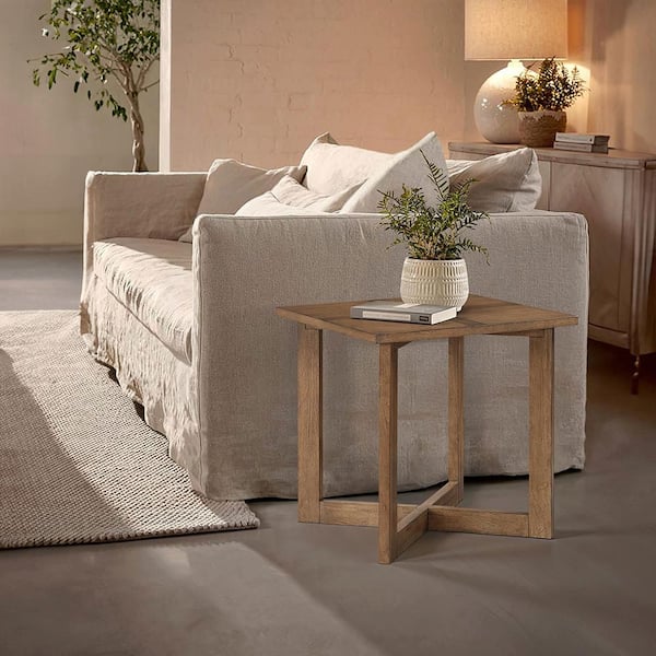 Ballwin 24 in. Brown Finish Wood End Table