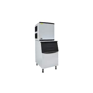 22.1 in. 350 lbs. Commercial Freestanding Air Cooled Ice Maker EK655 in White with 275 lbs. Large Storage Bin
