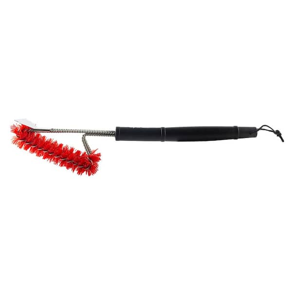 Dyna Glo 18 In. Palmyra Bristles Wired Grill Cleaning Brush with