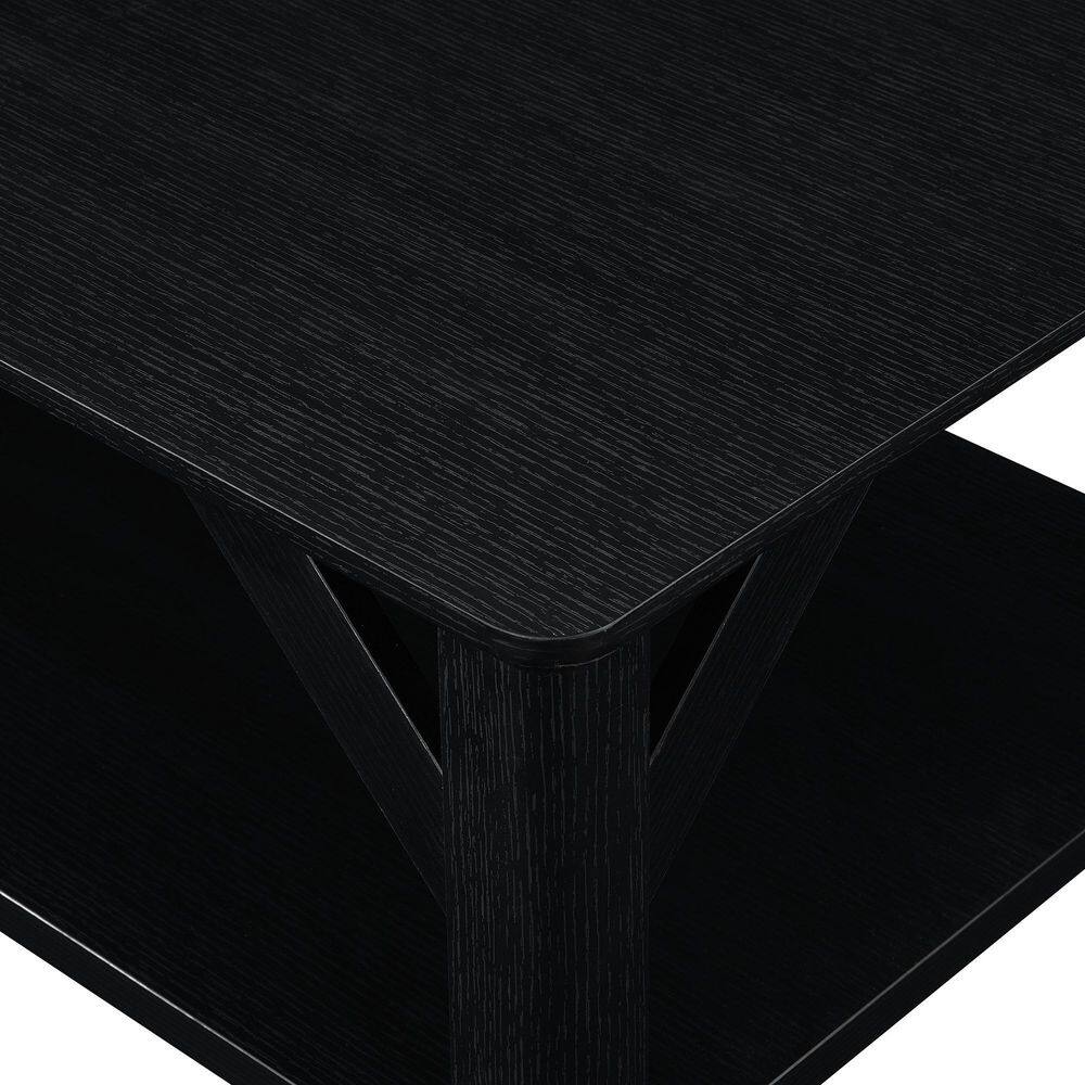 Rustic Winston Rectangular Outdoor Coffee Table in Woodgrain