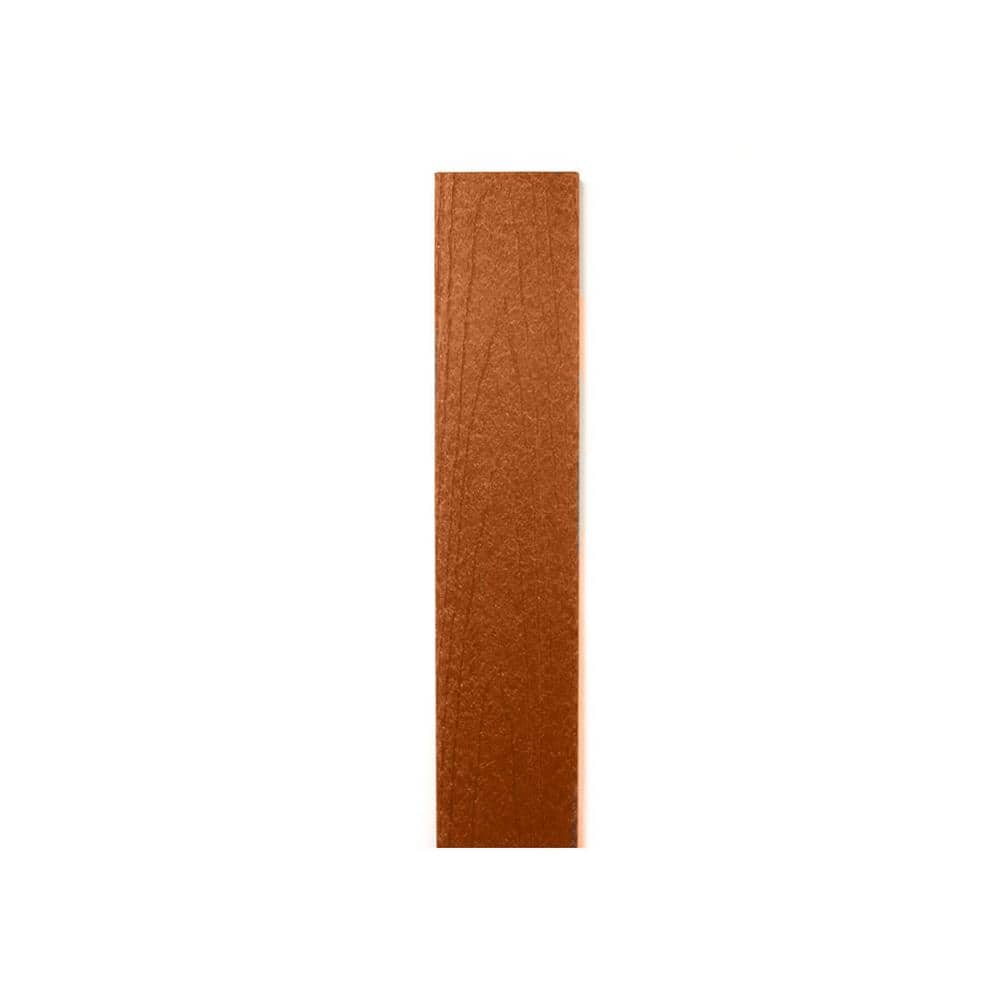 3/8 in. x 3-1/2 in. x 5-3/4 ft. Timber Brown Wood Grain Embossed Composite 