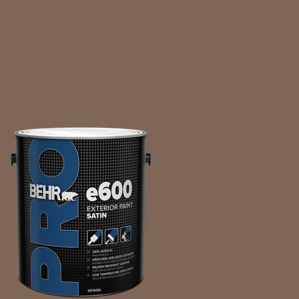 1 gal. #HDC-AC-05 Cocoa Shell Satin Exterior Paint
