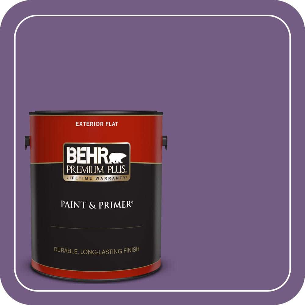BEHR PREMIUM PLUS 1 gal. #650B-7 Mystical Purple Flat Exterior