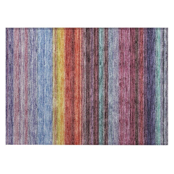 Chantille Machine Washable Indoor/Outdoor Abstract ACN979 Lavender 1 ft. 8 in. x 2 ft. 6 in. Area Rug