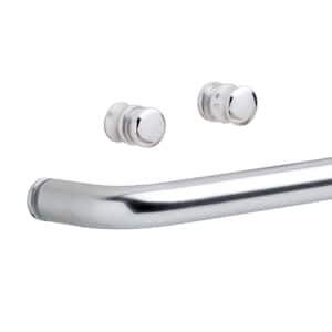 Simplicity Handle with Knobs for Sliding Shower or Bathtub Door in Chrome