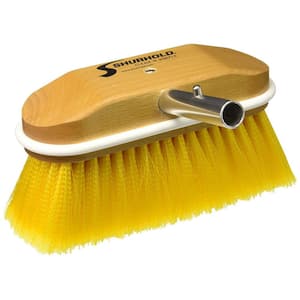 8 in. Window and Hull Brush with Soft Yellow Polystyrene Bristles