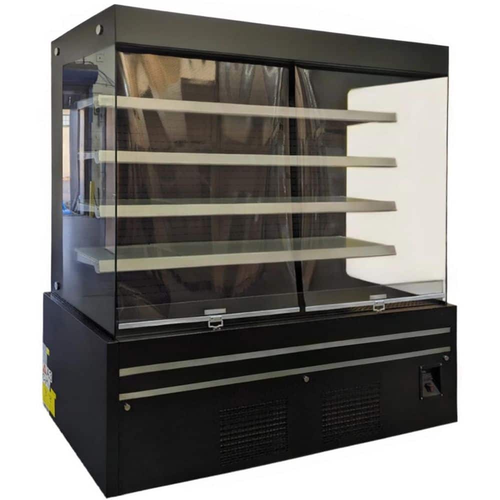 72 in. 40.9 cu. ft. Commercial Refrigerator Vertical Open Air Display EC1160 Black
