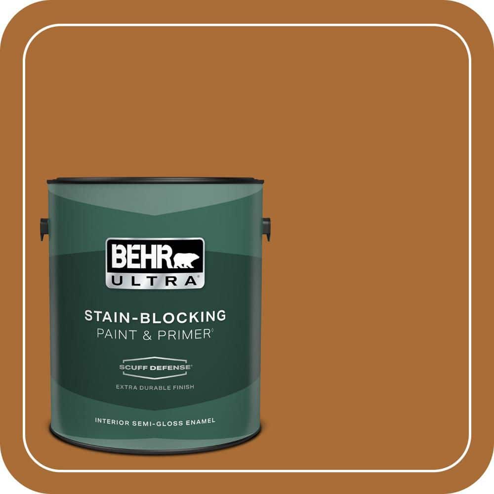 1 gal. #280D-7 Sesame Crunch Extra Durable Semi-Gloss Enamel Interior Paint & Primer price history on PriceWatchPro