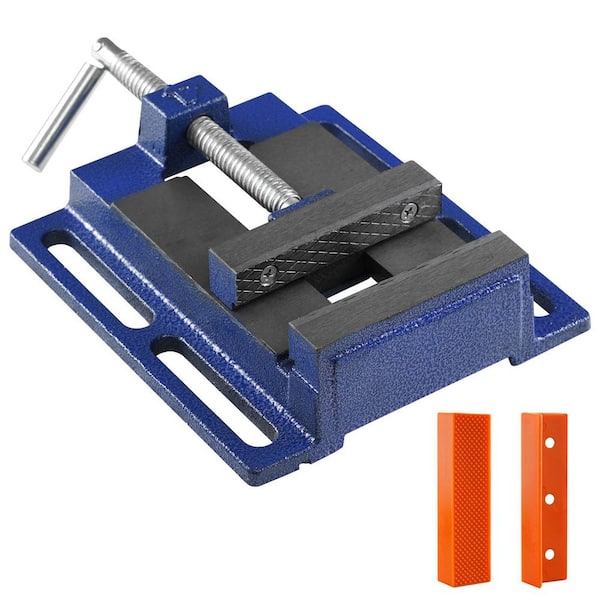 SKYSHALO Drill Clamp, 4 in. Sturdy Workshop Vise, Compact Bench Clamp for Drilling, 6.6 in. Width, 4.33 in. Opening, for Milling