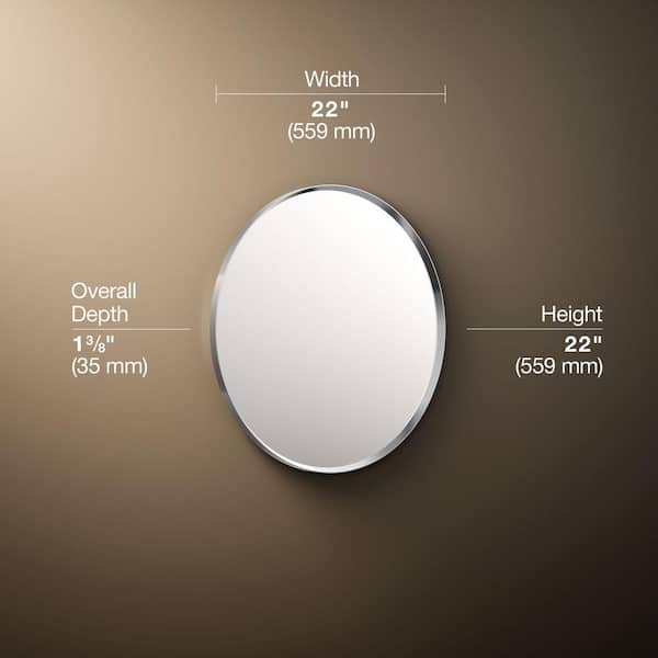 KOHLER Essential 22 in. W x 22 in. H Round Framed Wall Mount