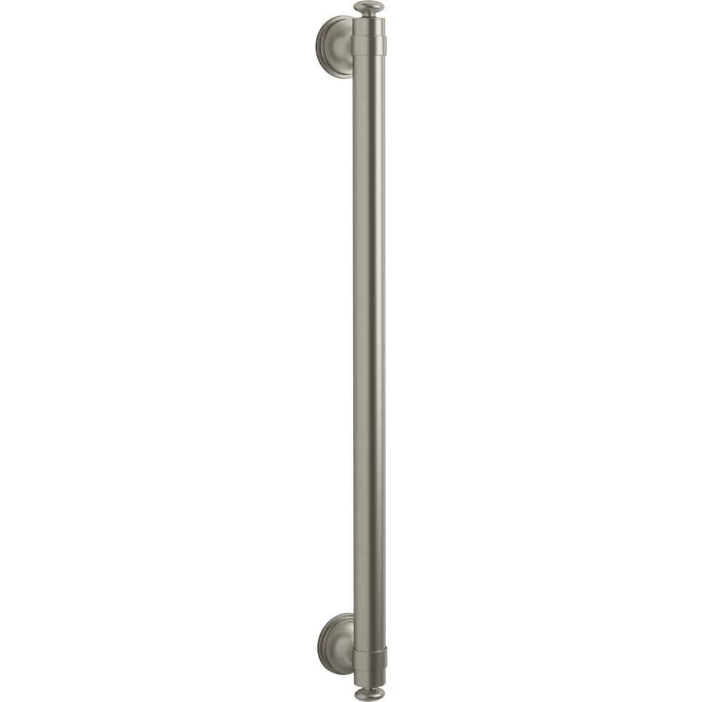 KOHLER Carmichael 24 In Grab Bar In Vibrant Brushed Nickel K R27236 BN   Vibrant Brushed Nickel Kohler Grab Bars K R27236 Bn 64 1000 