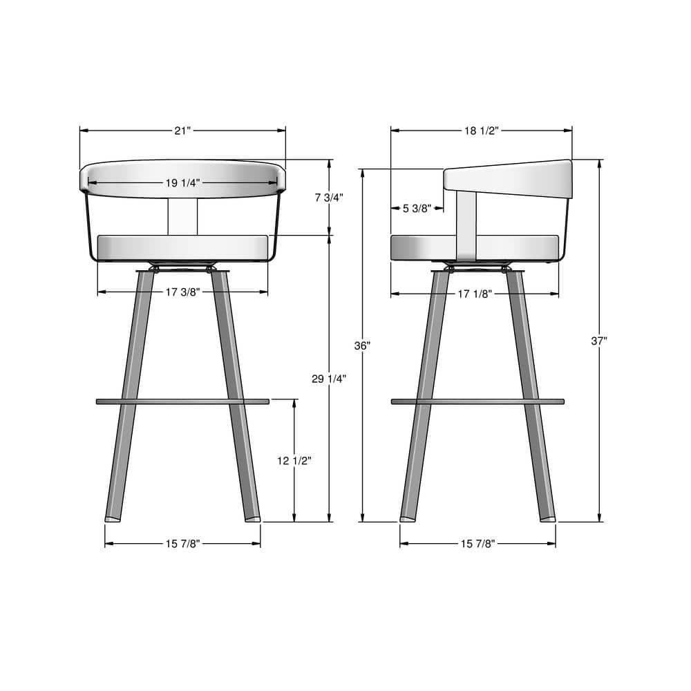 Lars 30'' Swivel Bar Stool in Cream Bouclé and Brown Wood