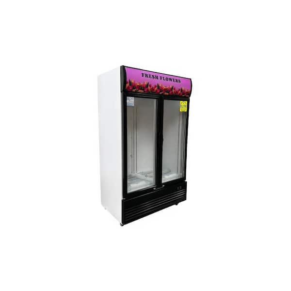 Elite Kitchen Supply 34.4 cu. ft. Commercial Merchandiser Refrigerator with Glass Doors ESM42F in Black