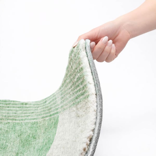 Dream Shag Premium Machine Washable Abstract ADS678 Green 10 ft. x 14 ft. Area Rug
