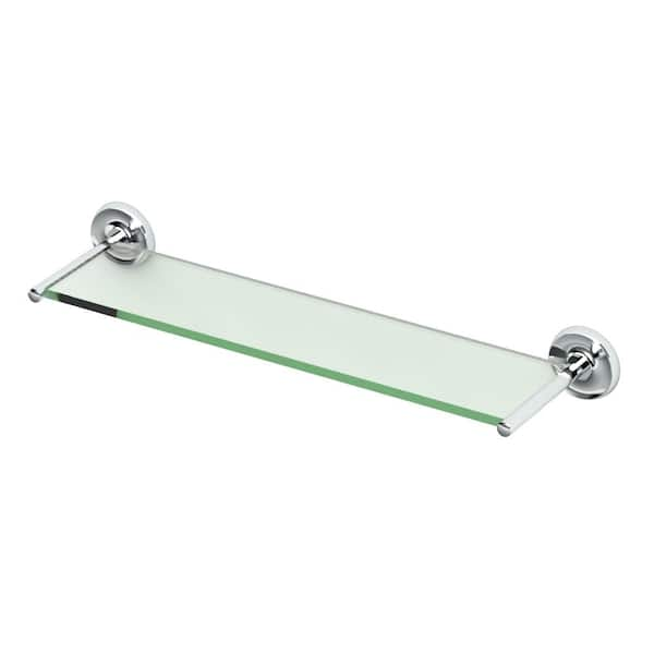 Gatco Designer II 22.5 in. W Glass Shelf in Chrome 5077 - The Home Depot