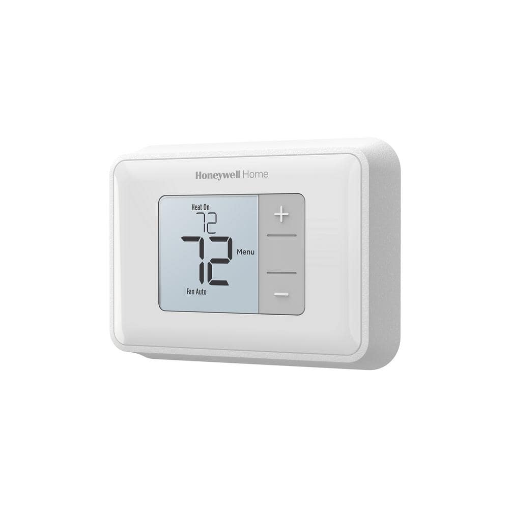 White Digital Non-Programmable Thermostat with Backlit Display