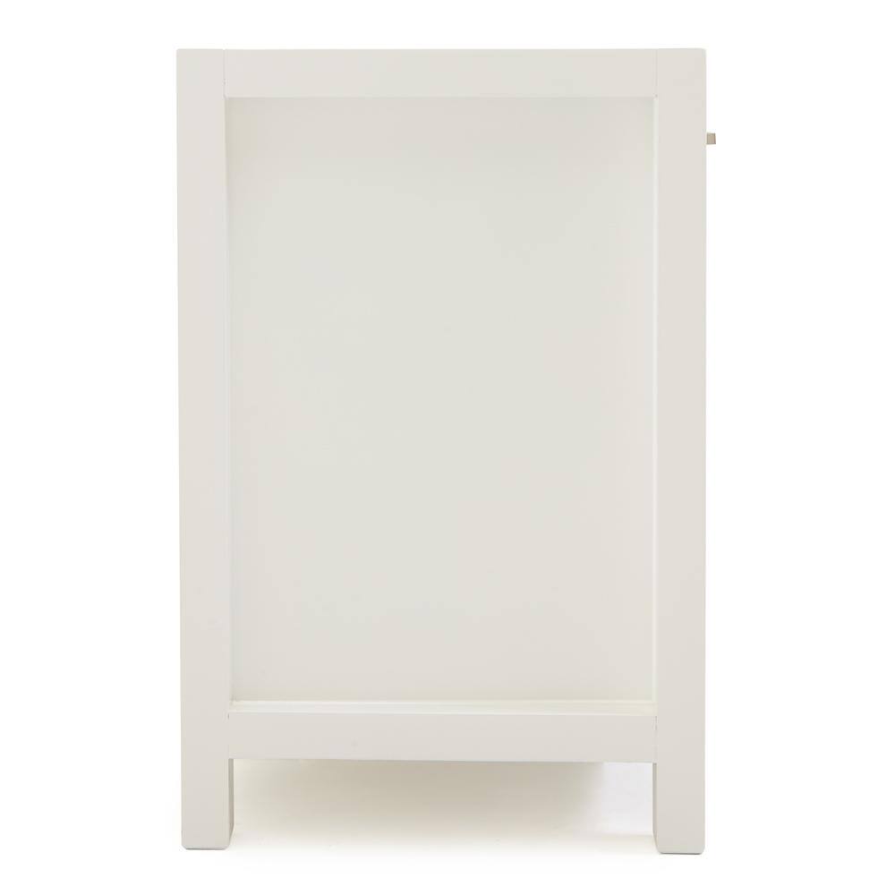 Bristol 48" White Single Freestanding Vanity Cabinet